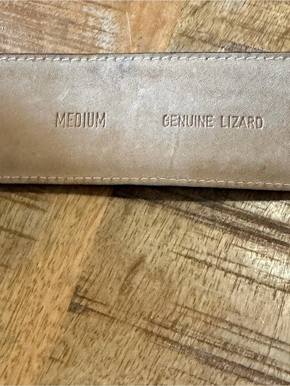 Vtg Cipriani Dark Brown Lizard Grain Leather Belt Wrapped Buckle Size M 2” Wide
